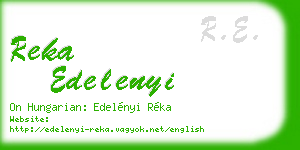 reka edelenyi business card